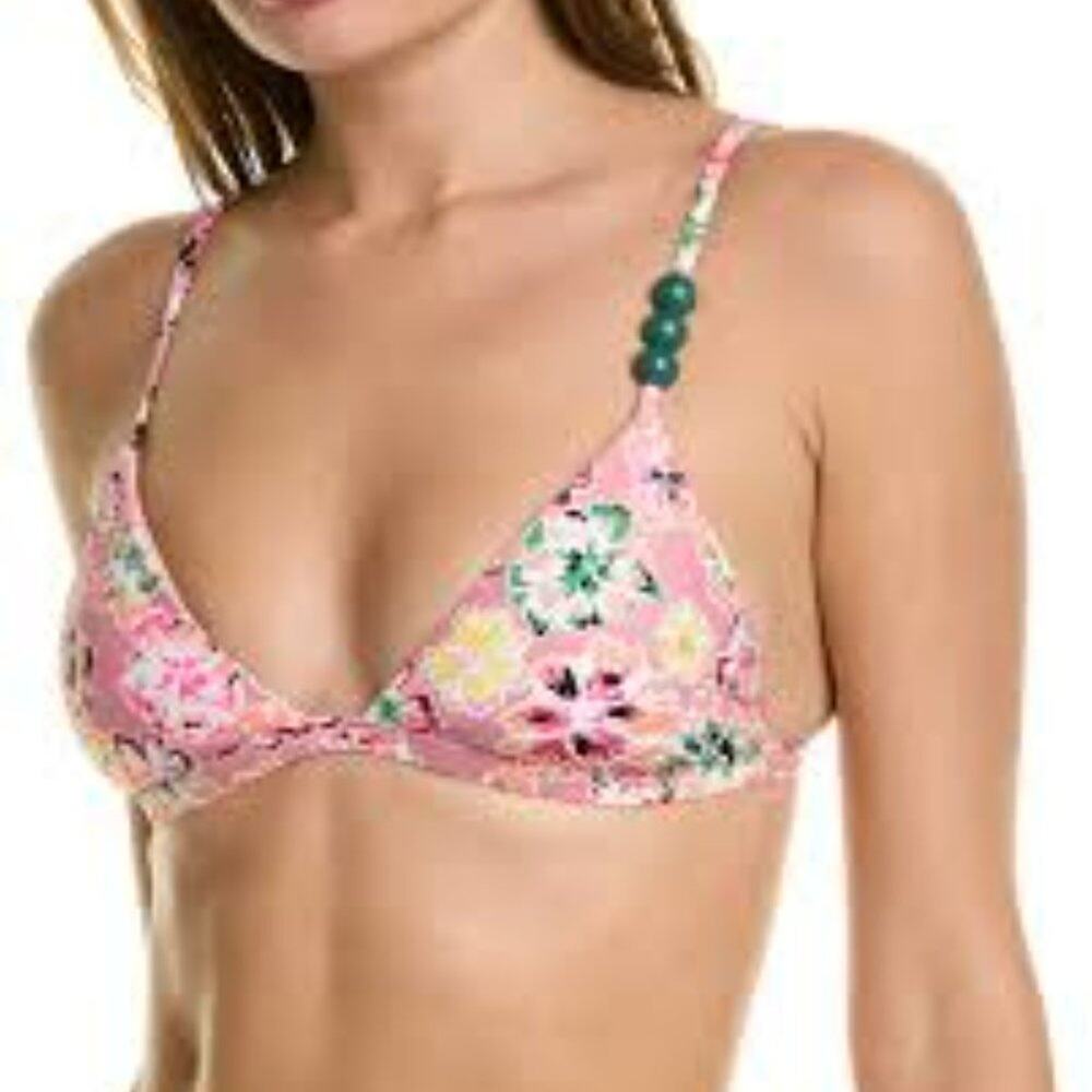 NWT Tanya Taylor Tia Pink Multi Floral Print Bikini